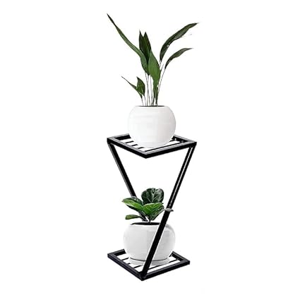 Modern Plant Stand black pack of 2