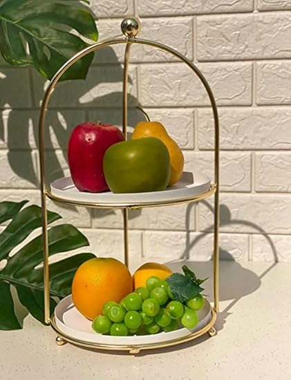 2-Tier Decorative Display Stand,