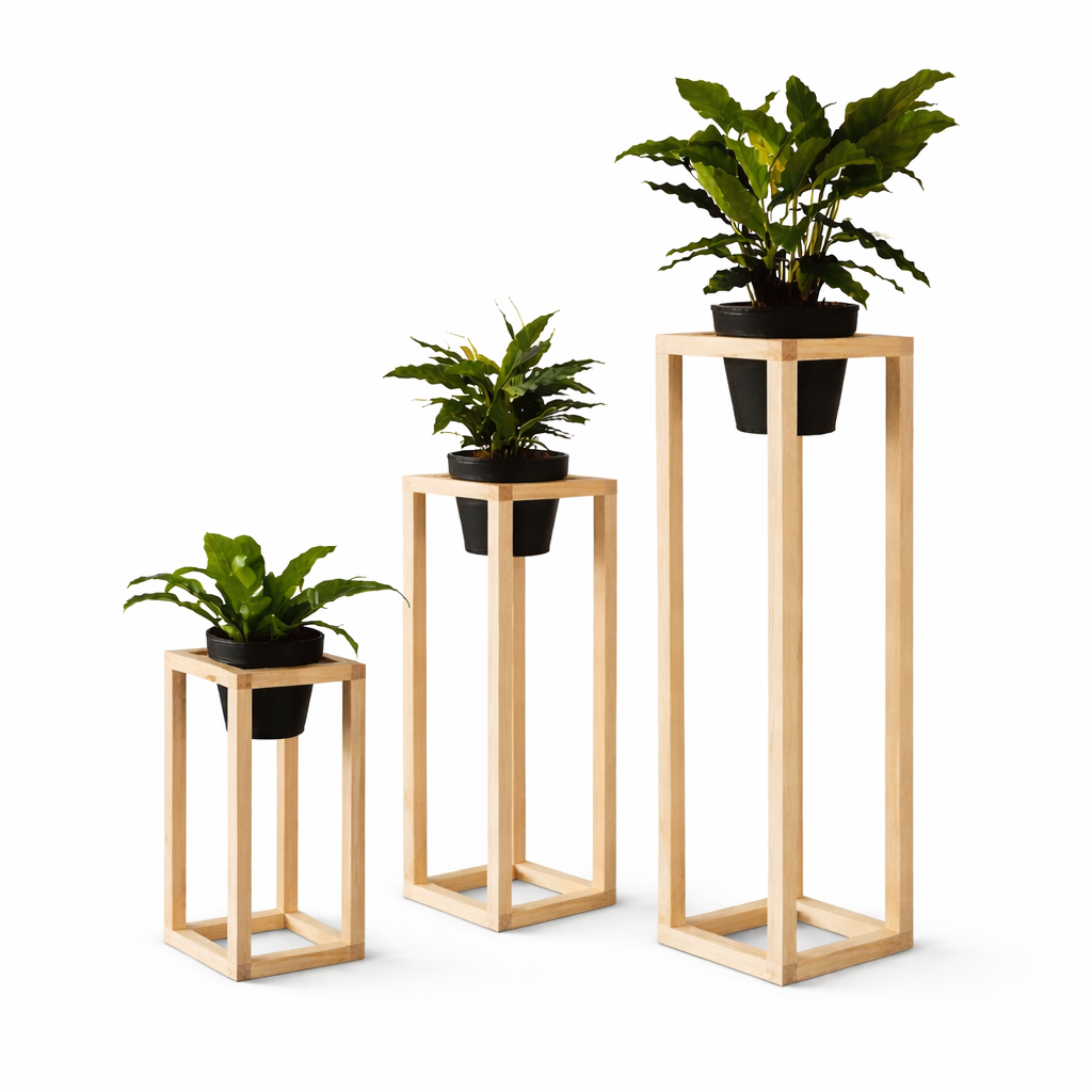 Modern Plant Stand Wooden