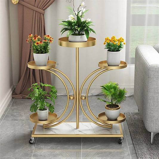 Round Metal Plant Stand Modern Decoration Plant
