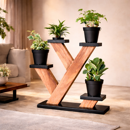 Modern Plant Stand Wooden