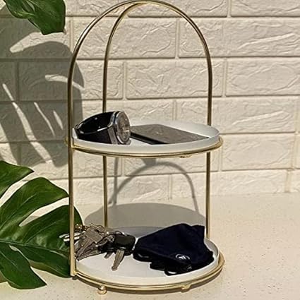 2-Tier Decorative Display Stand,