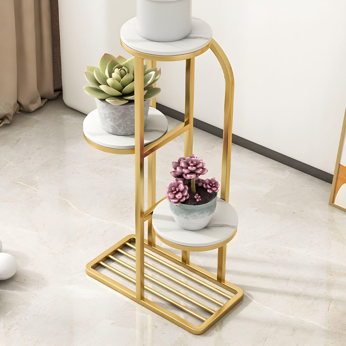 Modern Wooden flower pot Table