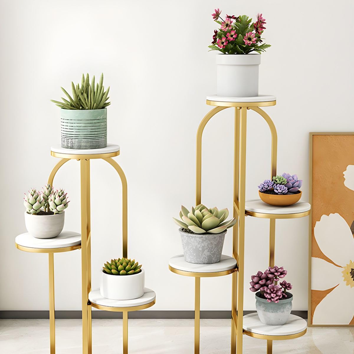 Modern Wooden flower pot Table