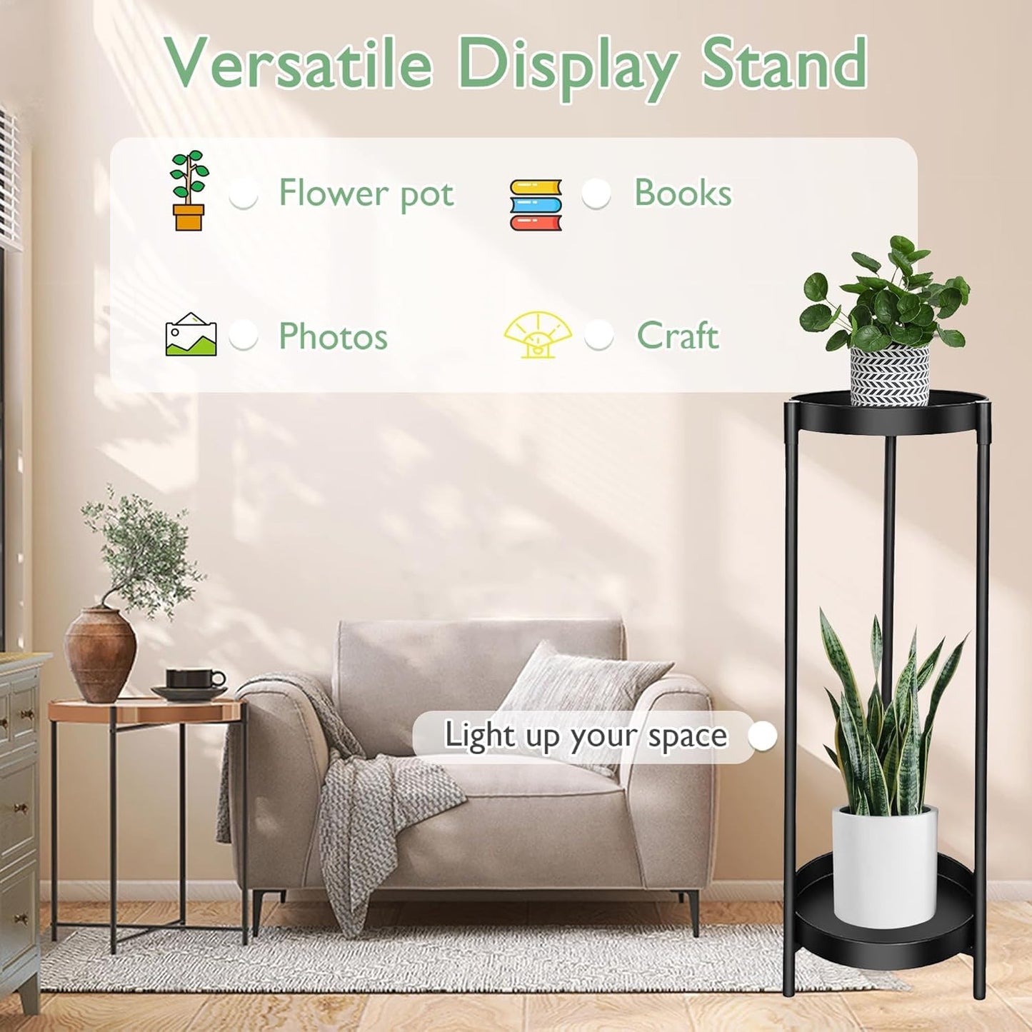 Modern Plant Stand black