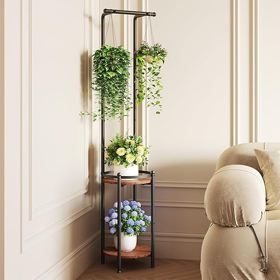 lant Stands Plant Stand for Balcony Rust Proof Metal Plant Stand