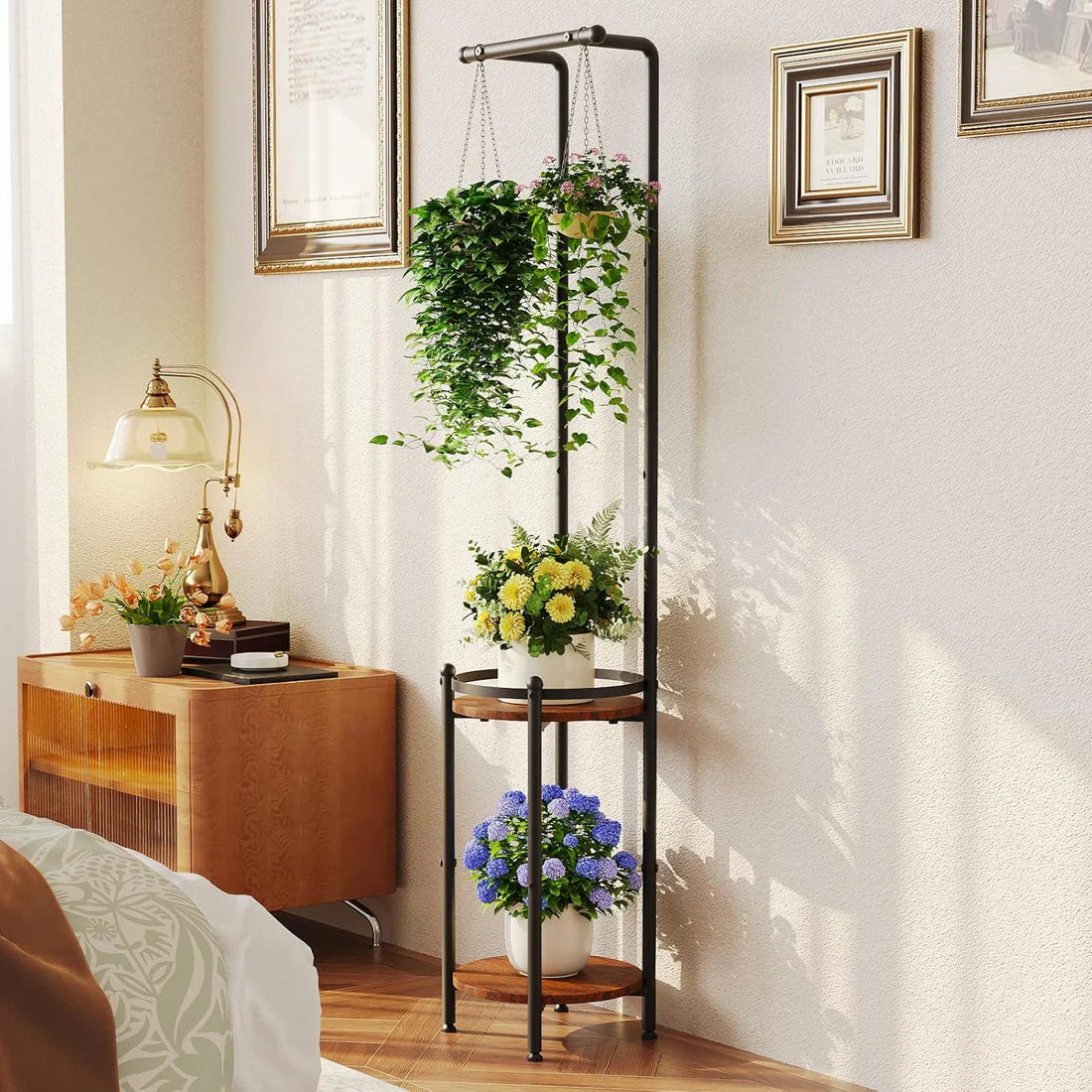 lant Stands Plant Stand for Balcony Rust Proof Metal Plant Stand