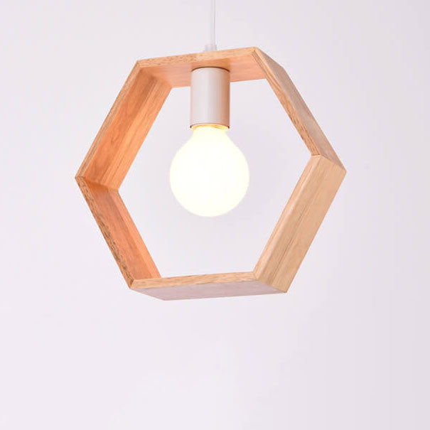 Wooden Ceiling Lamp for Dining Hall Wooden Hanging Lamp