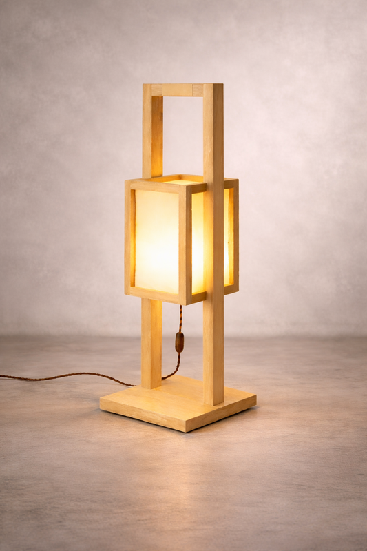 Luxury Wooden Table Lamp (W.L.Rectangle)
