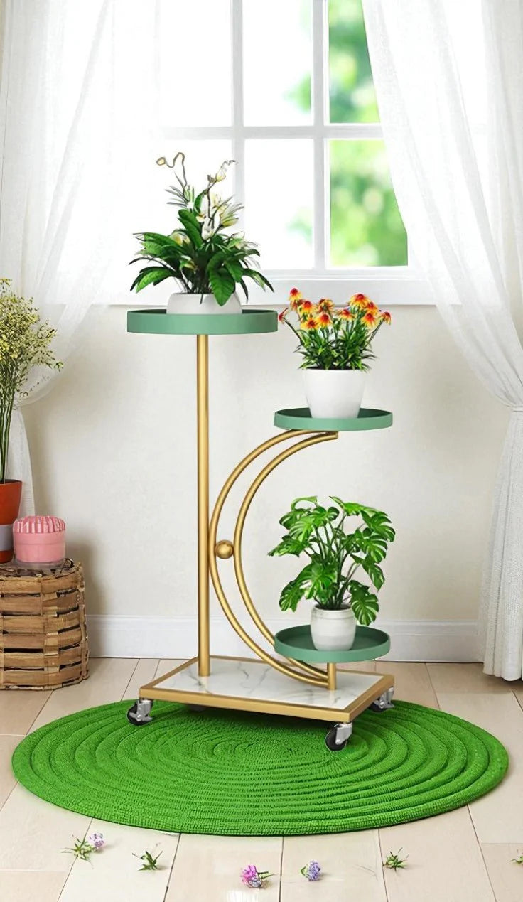 Round Metal Plant Stand Modern Decoration Plant