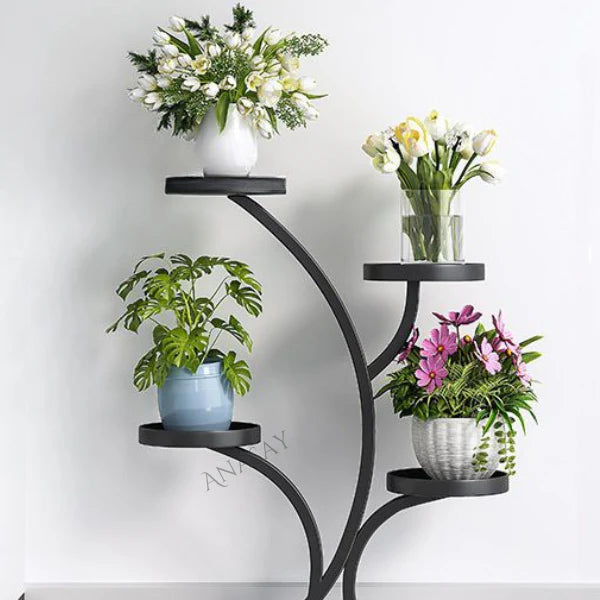 Round Metal Plant Stand Modern Decoration Plant