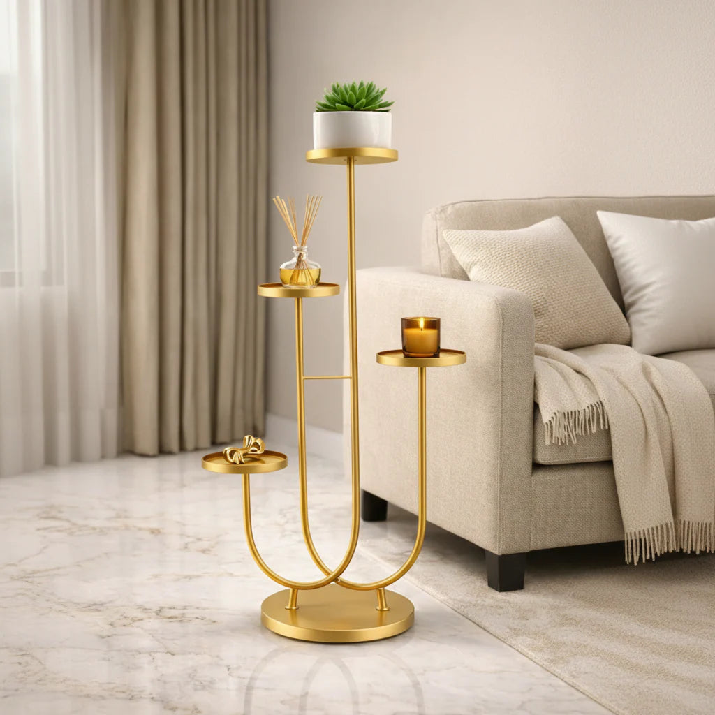 Royale Gold Multi Stand Metal Plant Stand