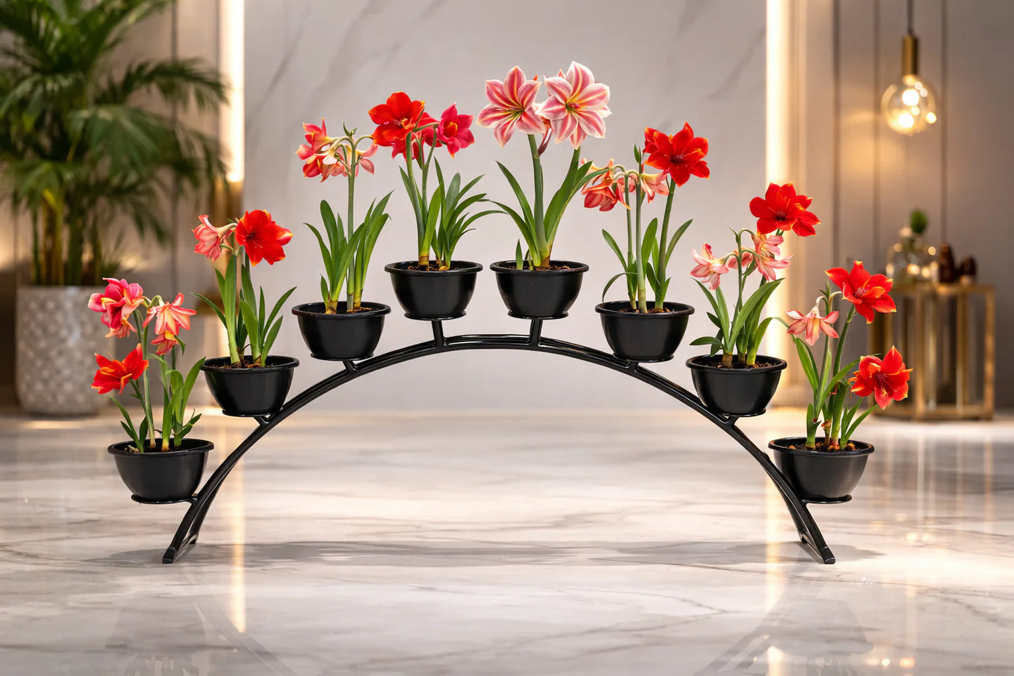 Flower pot stand full black