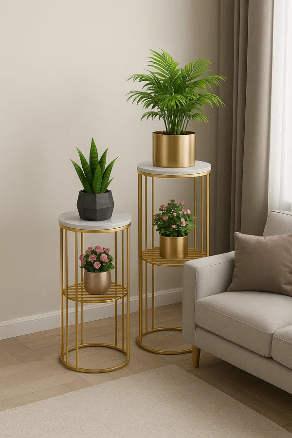 Modern Wooden flower pot Table