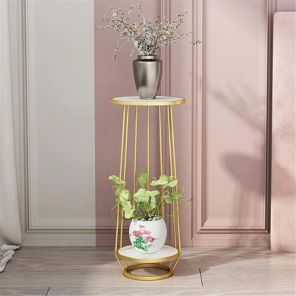 Modern Wooden flower pot Table